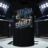 Летняя футболка с графическим принтом UFC Tatiana Suarez, женская, спортивная, хлопковая, с коротким рукавом, свободная, для отдыха и фитнеса, унисекс, 2026
