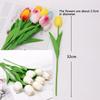 10XИскусственный ложный цветок тюльпана Поддельный букет цветов Домашний свадебный декор