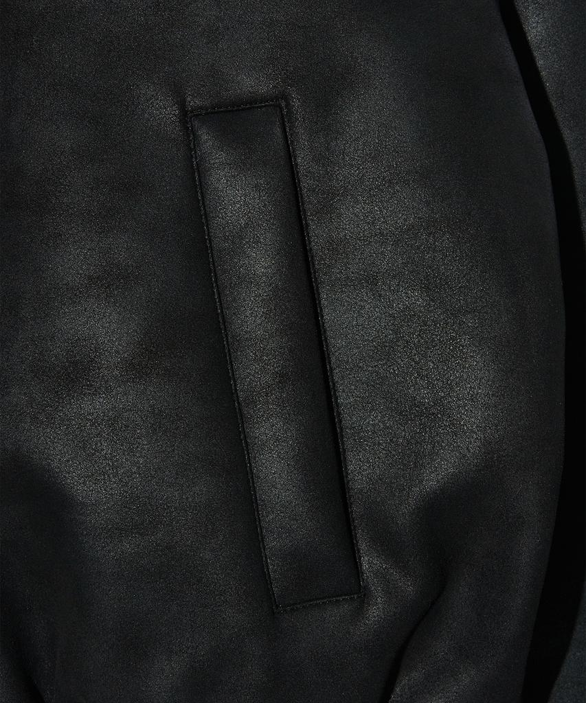 Peace Maker [2Type] Suede Mustang Padded Blouson (Black)