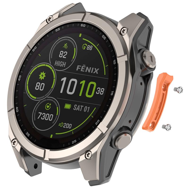 Bezel Ring Cover for Garmin Tactix 8 47mm 51mm Stainless Steel Bumper Case Protector for Tactix8 51MM AMOLED SOLAR Accessories