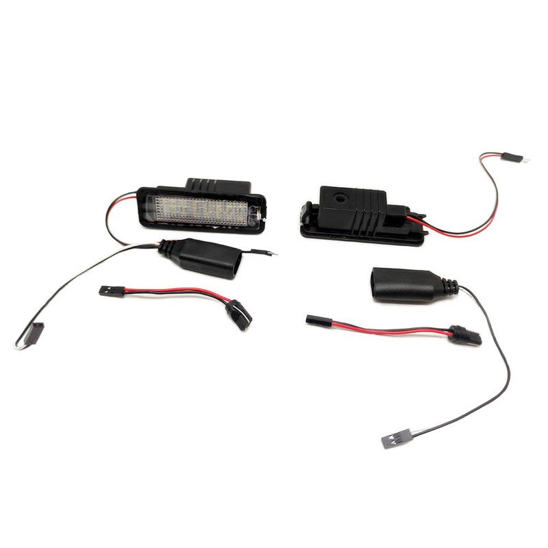 Number License Plate Light For VW Golf MK4 MK5 MK6 Passat Polo CC Eos For Porsche Cayenne Boxster Lamp canbus No Error LED White