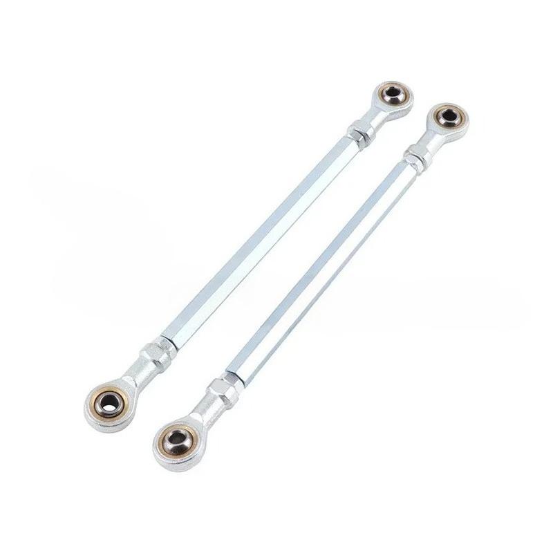 1 pair 170mm M6 Steering Tie Rod kit With M6 Ball Joints Steel Alloy For Electric Mini Kids ATV Go Kart Buggy Quad Dirt Pit Bike