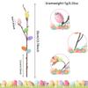 35CM Length Easter Egg Branch Fake Bouquets Egg Design Fake Plant Bouquet Artificial Branch Shape Vase Ornament Home Decor