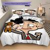 Mr Bean'S Adventure Print 3Pcs Bedding Setduvet Cover With 2 Bedropillowcase Home Birthday Gift