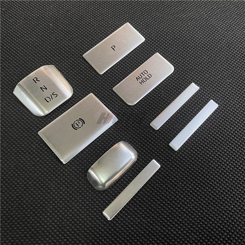 8 шт., наклейка на ручку переключения передач ручного тормоза салона автомобиля, стояночный тормоз, кнопка переключателя P для VW Golf 8 MK8 GTE GTD GTI R-line 2020-2021