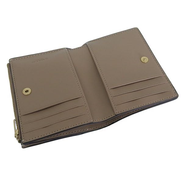 Wallet Bifold Folding Wallet Compact Outlet Brand Leather PBL LEATHER BIFOLD WALLET CM315 [Coach] Women's (TAUPE/Beige) [Item]