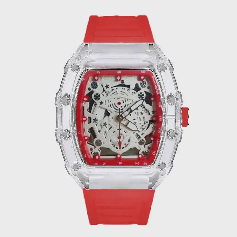 Ричард Серия: Кварцевые часы унисекс со светящимися стрелками и прозрачным корпусом