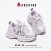 ABCKIDS2026 Весенние дышащие сетчатые спортивные кроссовки для девочек на толстой подошве