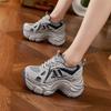 Платформенные кроссовки «папины кроссовки» женские 2025 осень и зима новые универсальные дышащие сетчатые туфли с внутренней высотой подъема женские туфли повседневные спортивные туфли