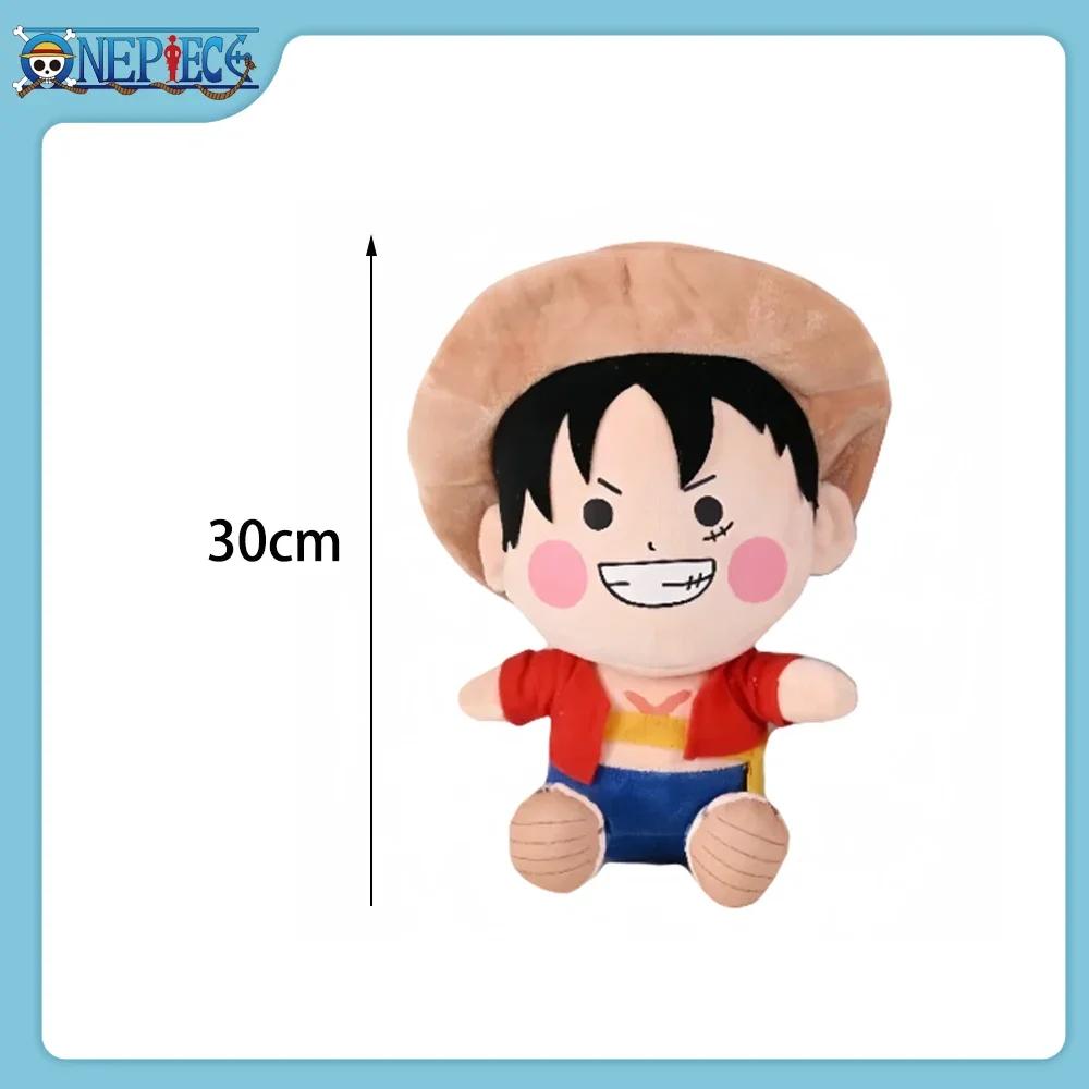 Плюшевая игрушка One Piece Луффи Ророноа Зоро Тони Чоппер Мягкая кукла Оригинальное украшение Аниме Подвеска Детские рождественские подарки Коллекционная