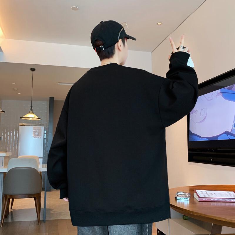 Мужской пуловер с длинным рукавом и вышивкой в американском ретро-стиле