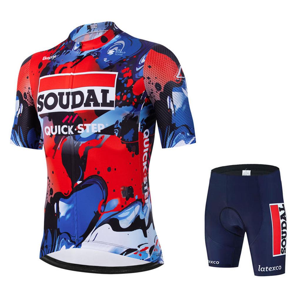 2026 Lidl Soudal Quick Step Летняя Велосипедная Майка Mtb С Коротким Рукавом Велосипедный Комплект Комплект Велосипедных Шорт MTB Ropa Ciclismo Велосипедные Рубашки Maillot