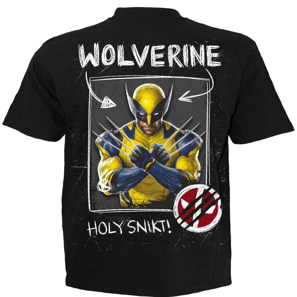 Spiral Direct Unisex Adult Wolverine Sketches Deadpool T-Shirt
