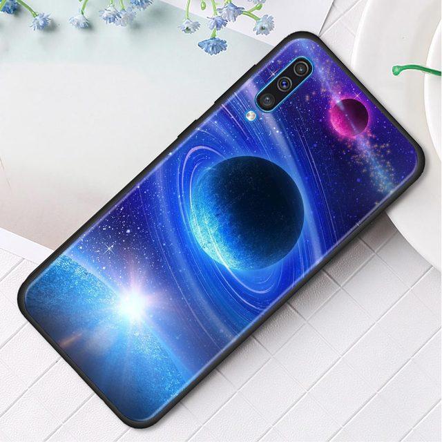 Силиконовый чехол для телефона Samsung Galaxy A50 A70 A10 A20e A30 A40 A20s A10s A10e A80 A90 A60 A30s, чехол в виде ракушки, Земли, Луны, Планеты