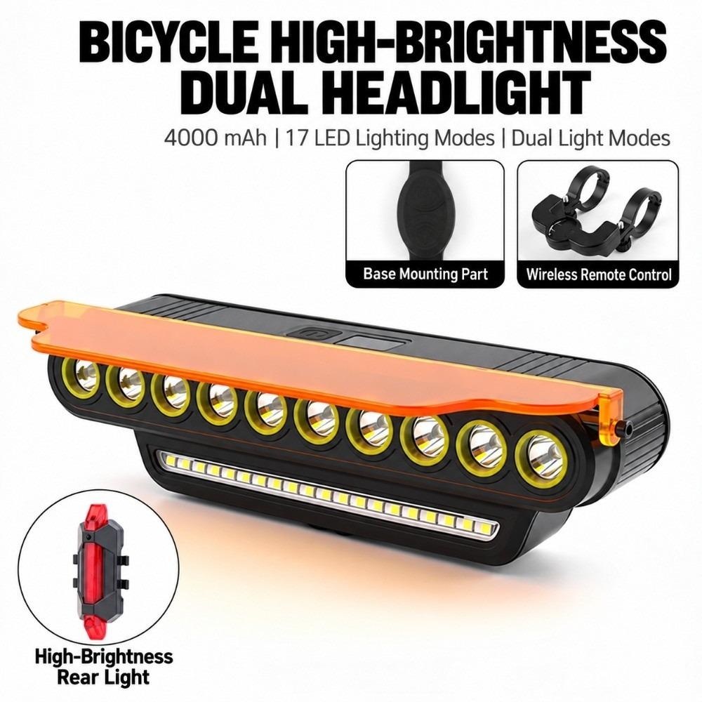 Super Bright Bicycle Light Long Battery Bike Front Light Bike Light MTB Flashlight Mountain Biking