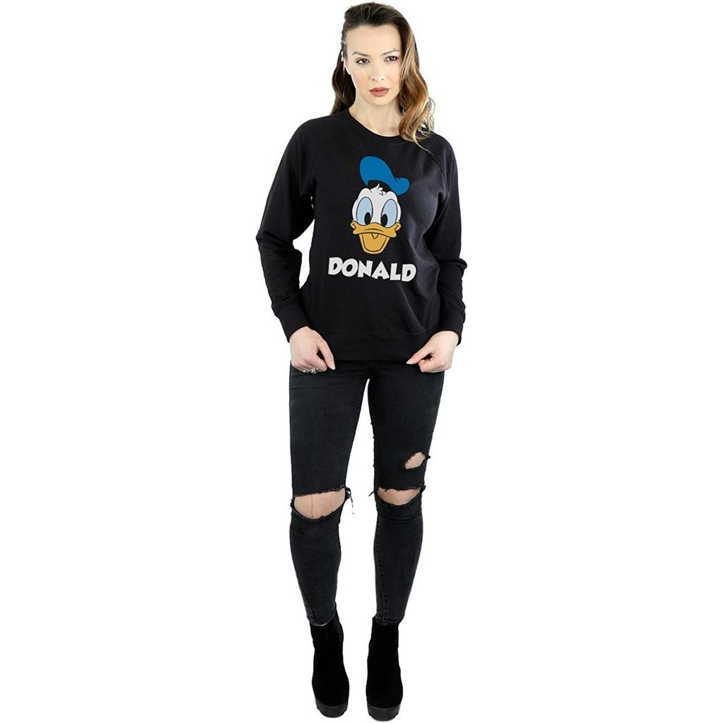 Disney Женский/женский хлопковый свитшот с изображением Дональда Дака