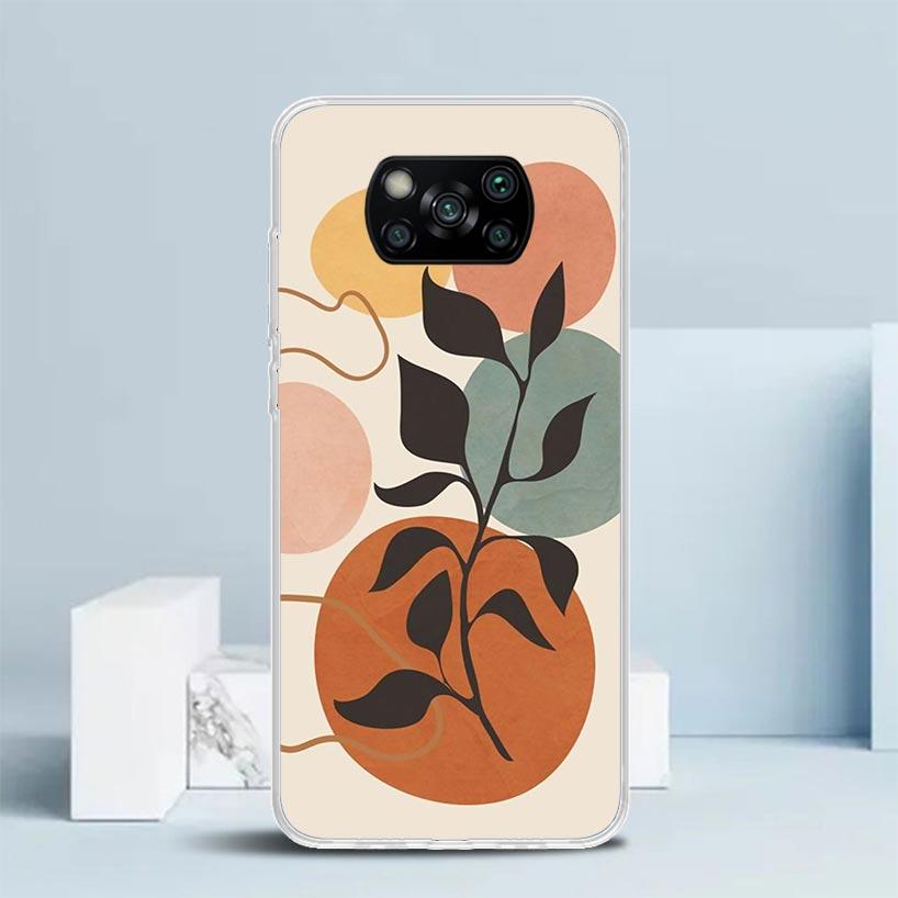 Abstract Women Face Line Phone Case For Xiaomi Poco F7 Ultra X5 X6 X7 Pro M7 Redmi 15C 15 13C 13 12C 12 10C 10 10A 9 9C 9A 9T Co