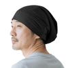 Fittia Шелковая вязаная шапочка для волос 19 момми 6А для короткого сна, регулируемая, на день рождения, черная, мужская ночная шапочка, шапка, шелк, шапочка, волосы, шапка, двухслойная,