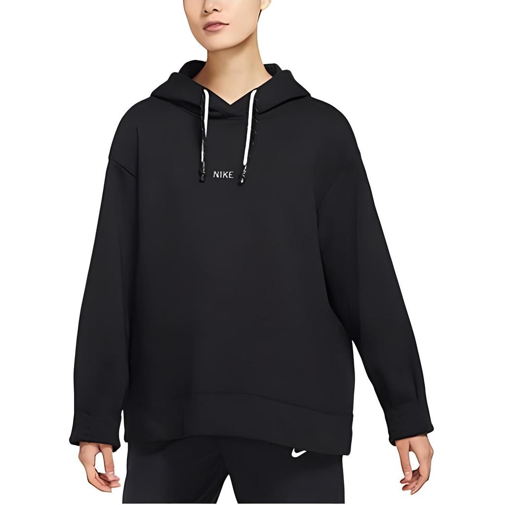 Nike Толстовки Женские Черные С Капюшоном Утепленные Обычные DO7409-010