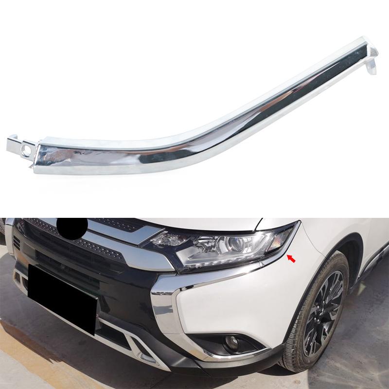 Для Mitsubishi Outlander 2016 2017 2018 2019 2020 2025 Передний бампер Противотуманная фара Хромированная декоративная накладка Автомобильные аксессуары