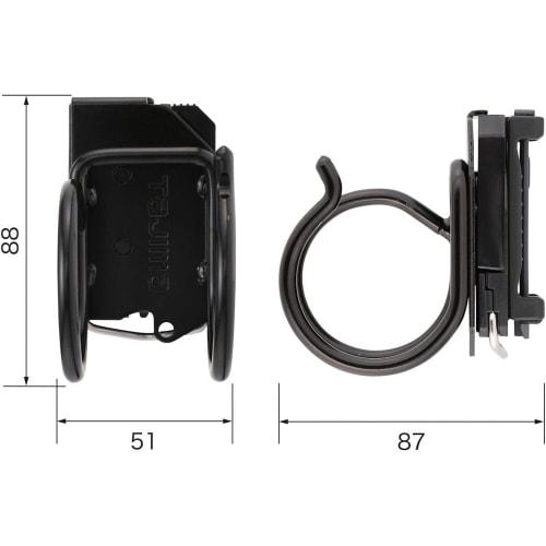 Tajima Safe System Detachable Tool Holder, High-Strength Steel, for Hammers, SFKHI-HH, Easy To Attach and Remove, Can Be Attached To Belt Later, Easil