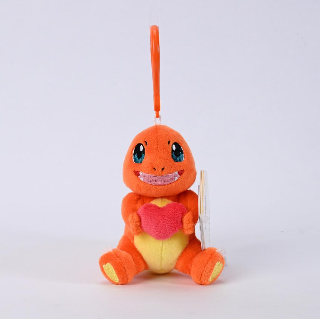 Kawaii Anime Plush Keychain Pikachu Eevee Mew Squirtle Bulbasaur Soft Stuffed Toy Bag Charm Pendant Kids Birthday Gift