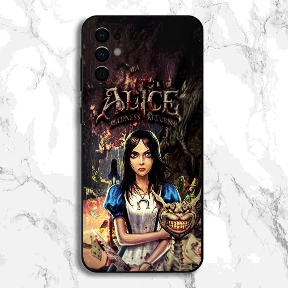 Чехол для телефона Alice: Madness Returns для Samsung S24, S21, S22, S23, S30, Ultra, S20, Plus, Fe, Lite, Note, 10, 9, 5G Черный Мягкий Чехол