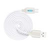 Металлический зарядный кабель USB-USB-C для быстрой зарядки со светодиодной подсветкой, заменяющий стандартный кабель для телефона, ноутбука или камеры.