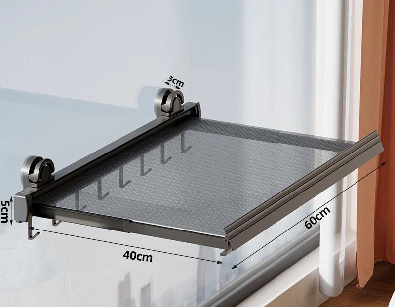 Складная сушильная сетка без крепления Сушилка для белья Балконный сушильный артефакт Ванная комната невидимая складная решетка