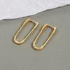 Модный Дизайн Женские Серьги-Гвоздики для Вечеринки Однотонные Медные Серьги-Кольца Корейские Женские Серьги