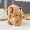 Capybara Plush Toy Keychain - Cute Stuffed Animal Backpack Pendant