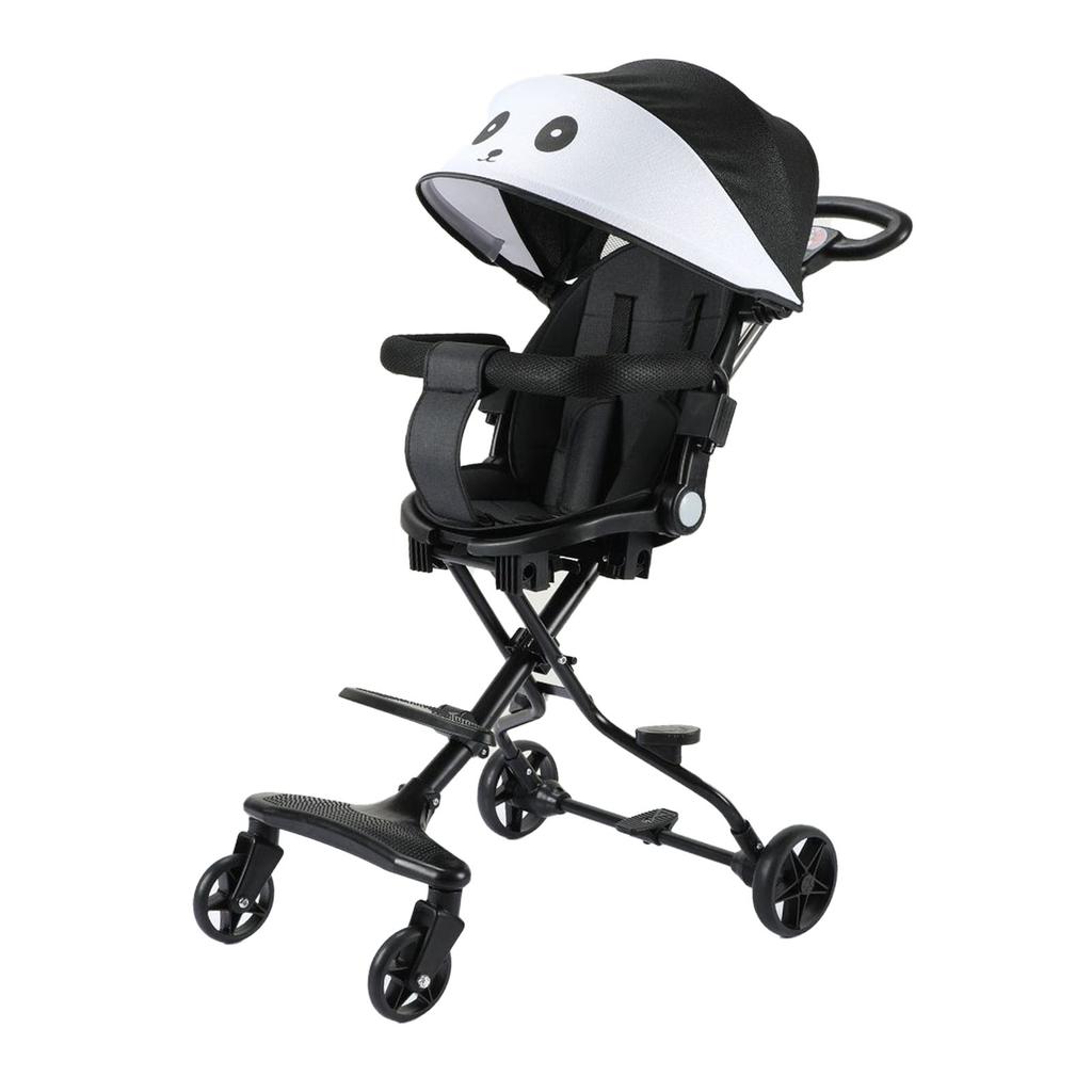 Детская коляска, складная, легкая, для новорожденных, с солнцезащитным козырьком, универсальное переднее колесо для