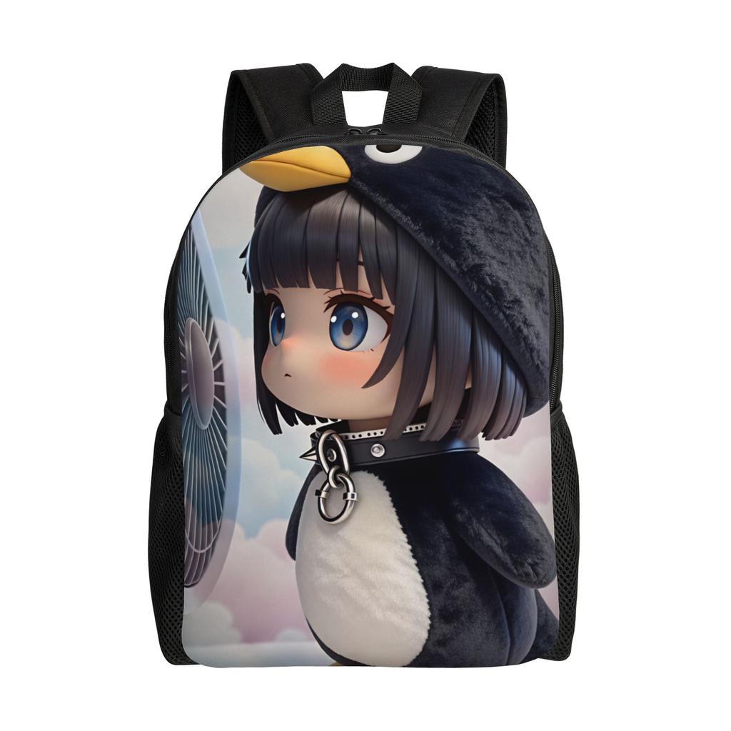 Gugu Gaga Penguin Backpack Outdoor Style Backpacks Girl Design Print High School Bags Fashion Rucksack