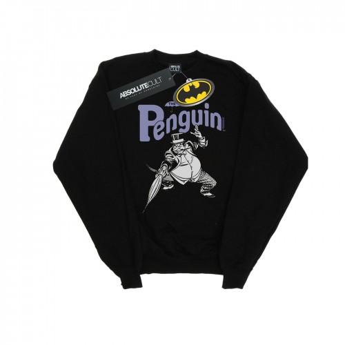 DC Comics Womens/Ladies Penguin Mono Action Pose Sweatshirt