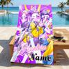 Custom Name Dark Warrior Stylish Digital Printing Beach Towel Quick‑Drying Absorbent Blanket for Beach Pool Gym Travel