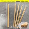 100 pairs individually wrapped, 6x24 carbonized knot-free