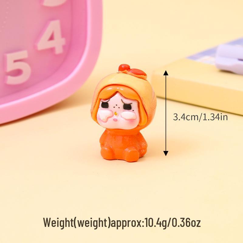 Плачущая кукла Labubu: Милый 3D-подвеска из смолы для автомобиля/настольного компьютера