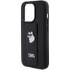 Karl Lagerfeld Klhcp14Lgsachpk Iphone 14 Pro 6.1 Czarny/Black Hardcase Gripstand Saffiano Choupette Pins
