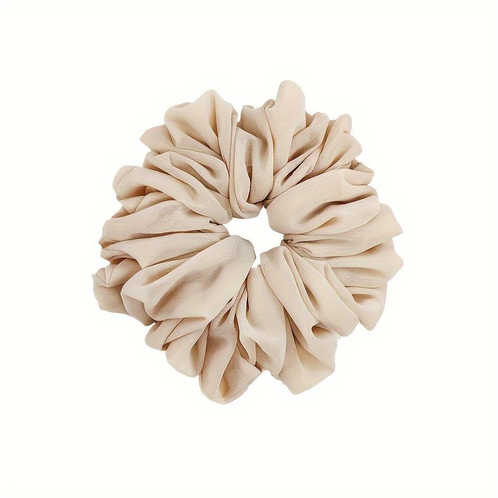 Large Chiffon Scrunchies for Women Satin Elastic Hair Ties Ponytail Holder Headwear Hair Ties Fashion Intestine Ring Hair Band