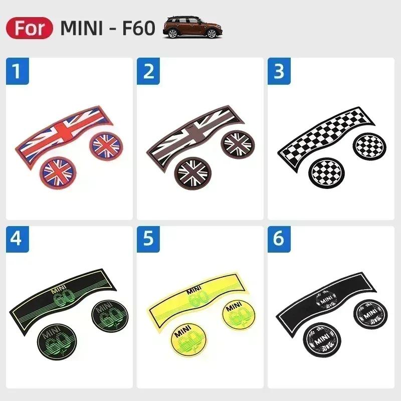 3pcs Union Jack Car Cup Pad Groove Coaster Auto Non-slip Mat Pad For BMW Mini Cooper Clubman F54 F55 F56 F57 F60 Countryman