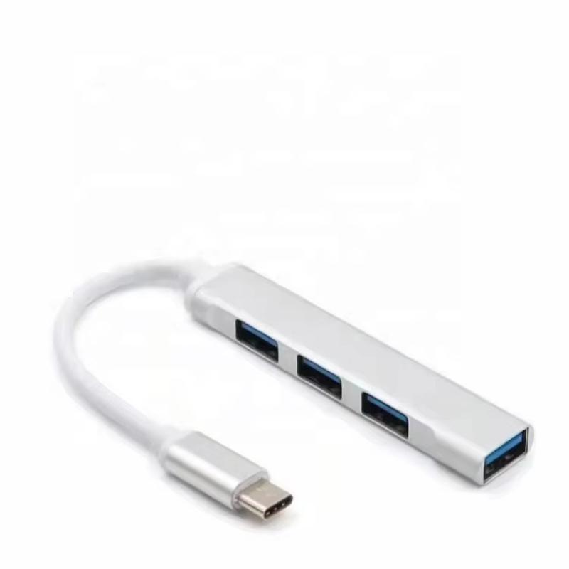 USB Type C 4 Port Hub, USB 3.0 , 2.0 Hub for MacBook Pro and ChromeBook and XPS and Galaxy S9 / S8 and Huawei Matebook and More