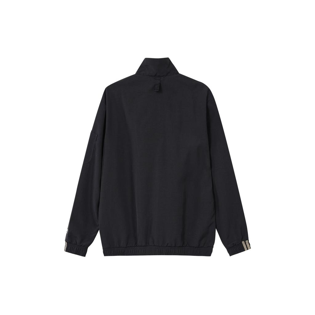 Adidas Originals Trefoil Logo Casual Sports Jacket Men Outerwear Black GJ6728