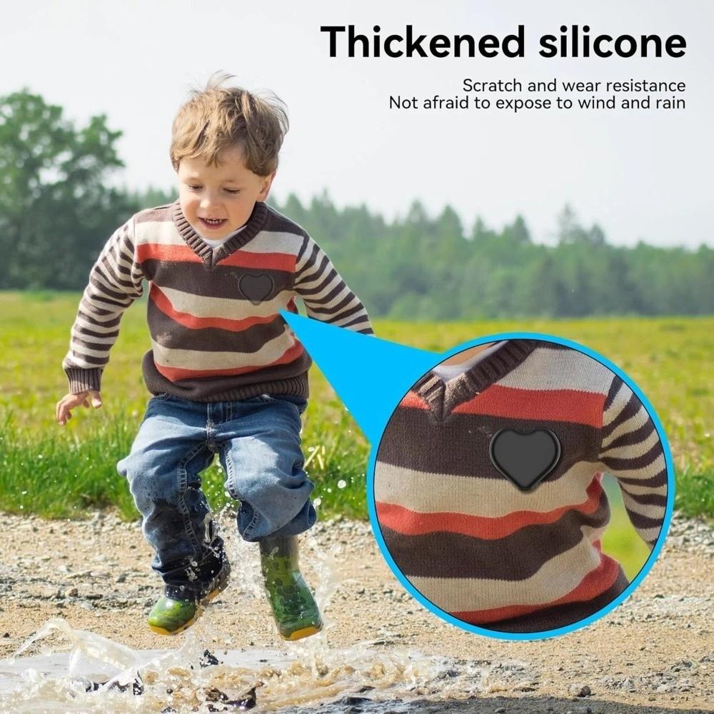 Heart-shaped Protective Cover Tracker Protective Cover Shell For Kids Elderly Clothing