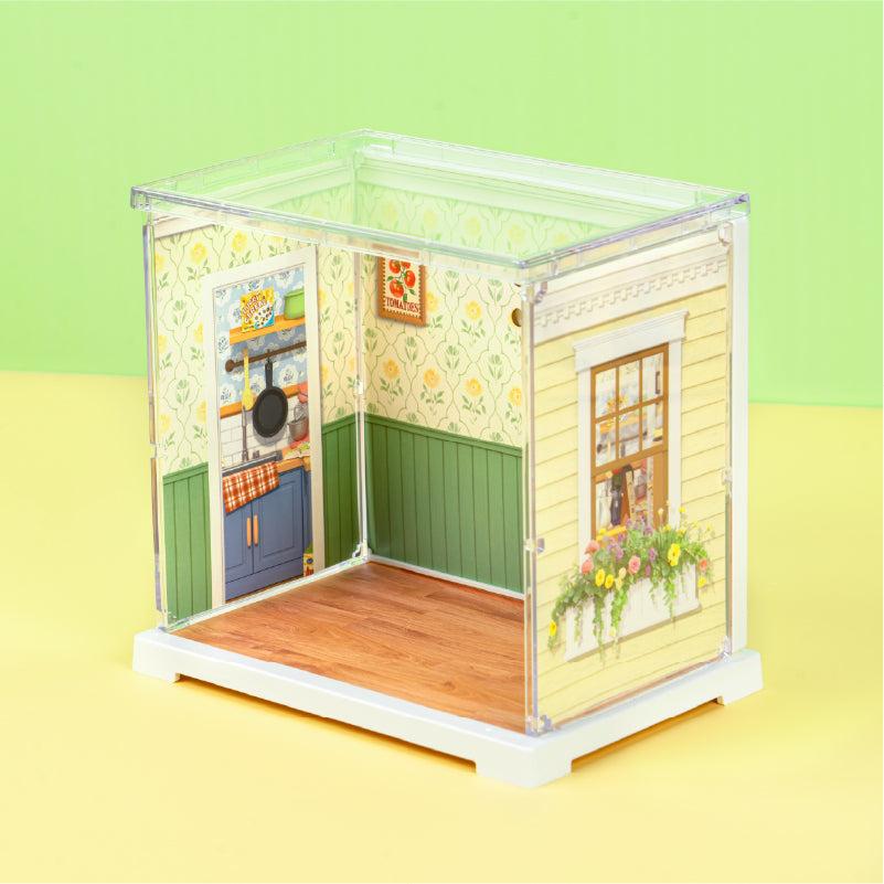 ROBOTIME Rolife 3D Puzzle Floral Dining Room DIY Miniature House DWS06B