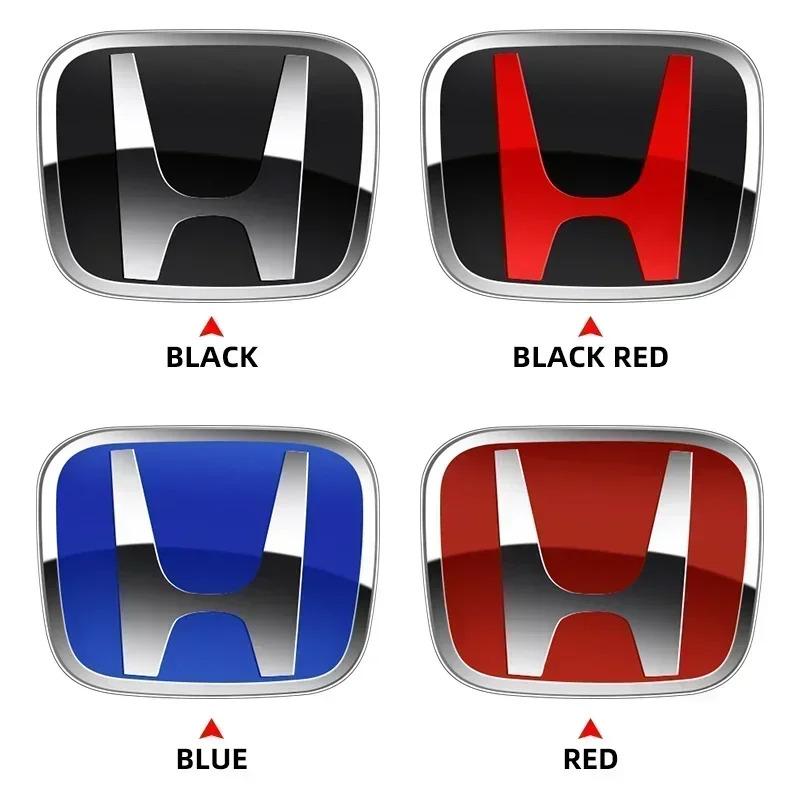H 1PCS For Honda Fit City Accord Fit VEZEL HRV Odyssey H Emblem Badge Car Hood Grill Rear Trunk Steering Wheel Logo Accessories