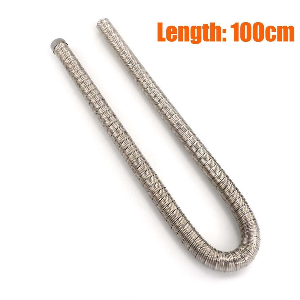 60см - 300см 24мм Двухслойная выхлопная труба Воздушный дизельный парковочный обогреватель Труба из нержавеющей стали Газоотводный шланг Для автомобиля Каравана Кемпера