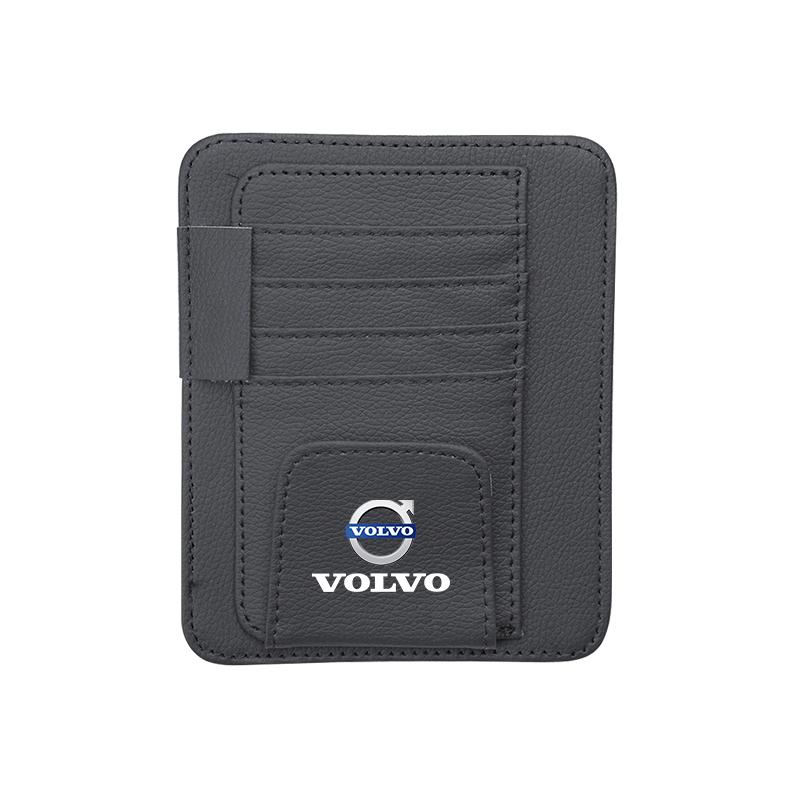 Car Sunshade Storage Bag Sunglasses Card Clip Organizer For Volvo Rdesign V90 V60 XC60 XC90 V40 EC40 EX40 S80 S60 S90 V70 EX90