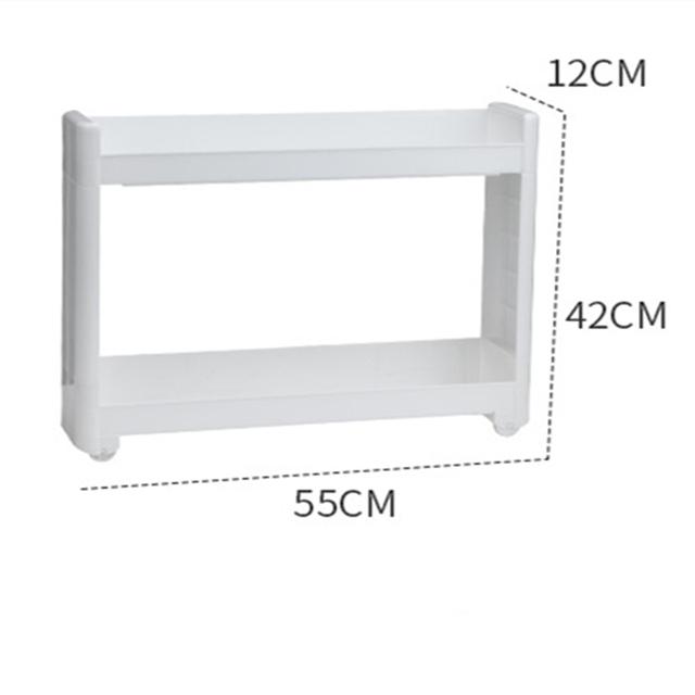 Кухонная напольная тележка для холодильника, подвижная щелевая стойка для хранения, многослойная стойка для хранения, держатель для косметики