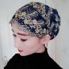 Summer Breathable Turban Cap Exquisite Embroidery Women's Beanies Bonnet Muslim Headscarf Hat