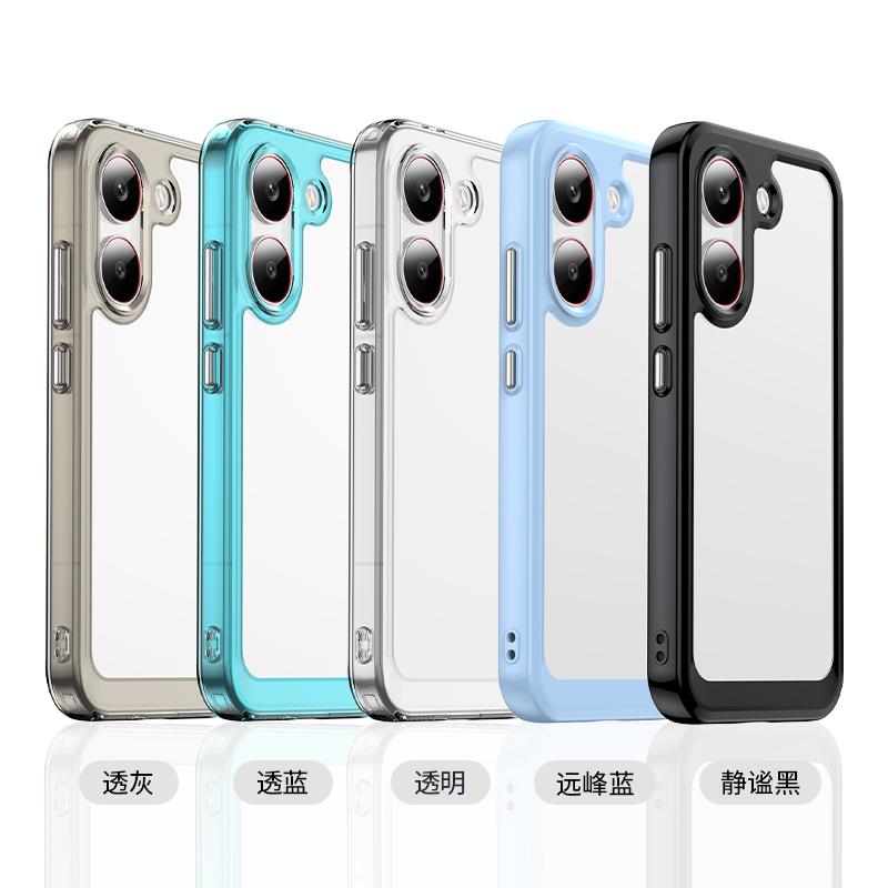 Для Poco X8 Pro Прозрачный чехол Для Xiaomi Poco X8 Pro Чехол Funda Coque Жесткий Полупрозрачный Мягкая рамка Бампер для телефона Poco X8 Pro